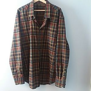 Mens plaid button down shirt